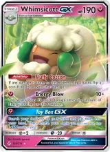 Whimsicott GX · Unbroken Bonds Pokémon card
