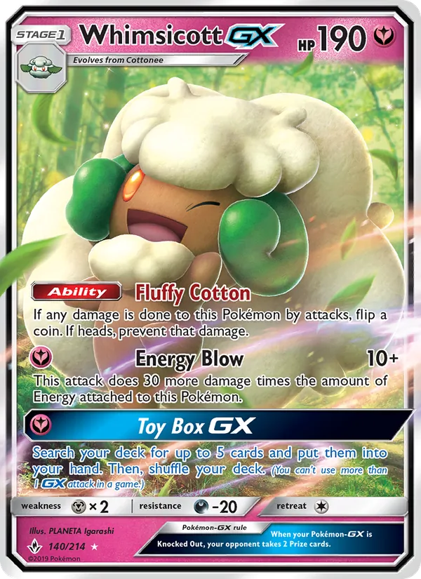 Whimsicott GX full card art