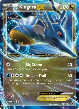 Kingdra EX #73 · Fates Collide Pokémon card