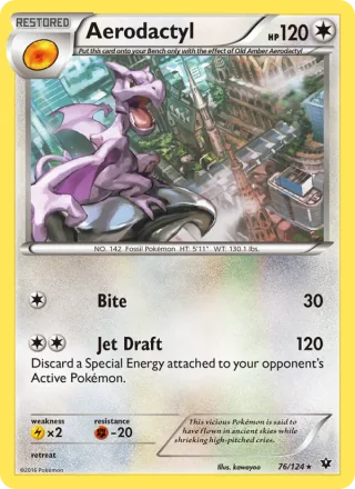 Aerodactyl #76 · Fates Collide Pokémon card