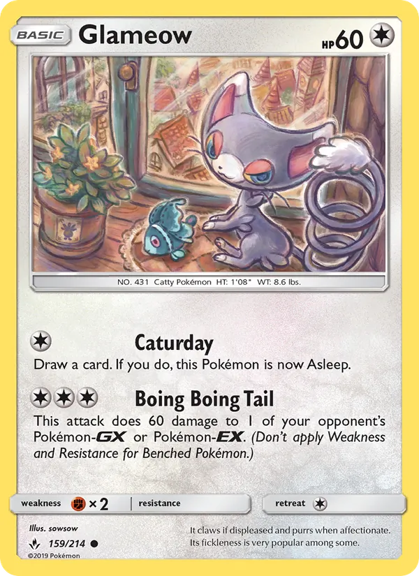 Glameow full card art