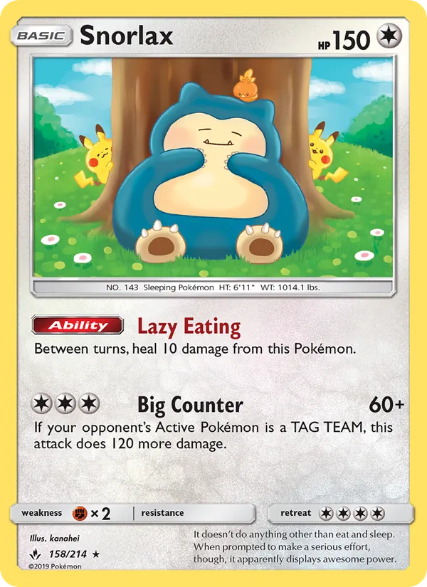 Snorlax full card art
