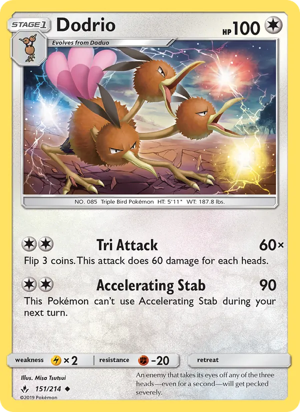 Dodrio full card art