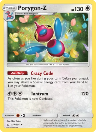Porygon-Z #157 · Unbroken Bonds Pokémon card