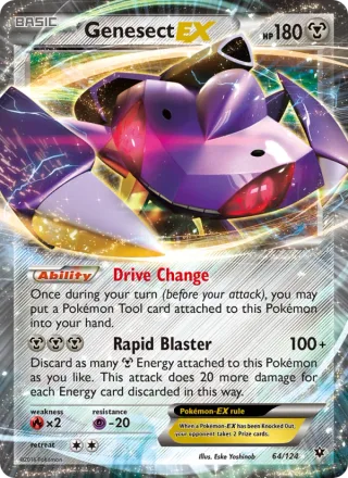 Genesect EX #64 · Fates Collide Pokémon card