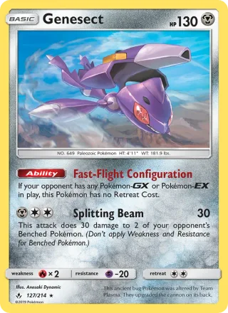 Genesect #127 · Unbroken Bonds Pokémon card