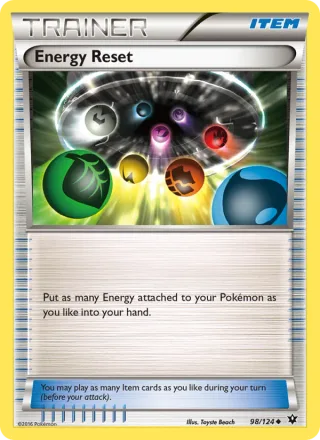 Energy Reset #98 · Fates Collide Pokémon card