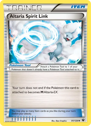 Altaria Spirit Link #91 · Fates Collide Pokémon card