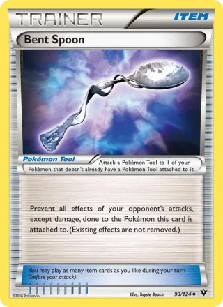 Bent Spoon #93 · Fates Collide Pokémon card
