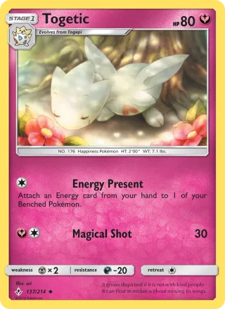 Togetic #137 · Unbroken Bonds Pokémon card