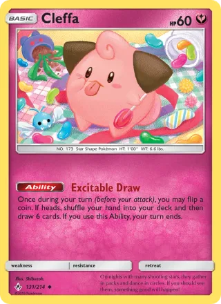 Cleffa #131 · Unbroken Bonds Pokémon card