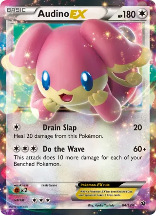 Audino EX #84 · Fates Collide Pokémon card