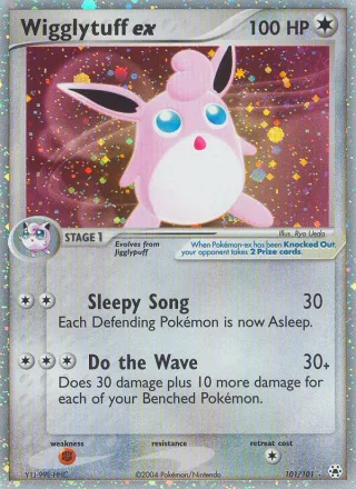 Wigglytuff ex #101 · Hidden Legends Pokémon card