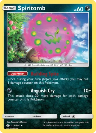 Spiritomb #112 · Unbroken Bonds Pokémon card