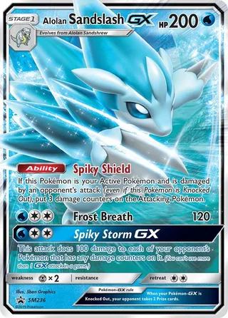Alolan Sandslash GX #SM236 · SM Black Star Promos Pokémon card