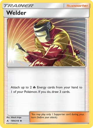 Welder #189 · Unbroken Bonds Pokémon card