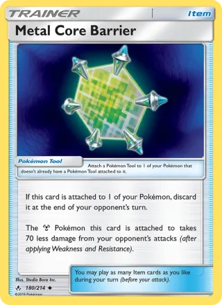Metal Core Barrier #180 · Unbroken Bonds Pokémon card