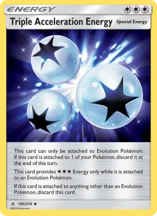 Triple Acceleration Energy #190 · Unbroken Bonds Pokémon card