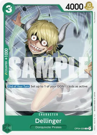Dellinger (Reprint) #OP04-029-reprint · Premium Booster -The Best- One Piece card