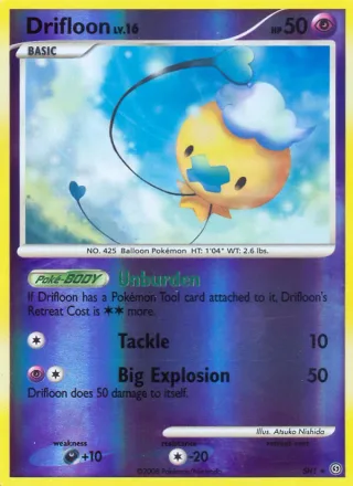 Drifloon #SH1 · Stormfront Pokémon card