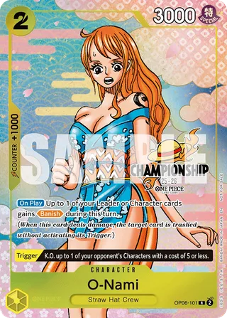 O-Nami (Welcome Pack Vol. 2) #OP06-101-welcome-pack-vol-2 · One Piece Promotion Cards One Piece card