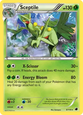 Sceptile #8 · Plasma Freeze Pokémon card