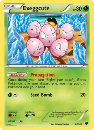 Exeggcute #4 · Plasma Freeze Pokémon card