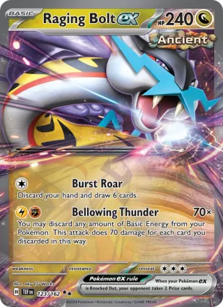 Raging Bolt ex #123 · Temporal Forces Pokémon card