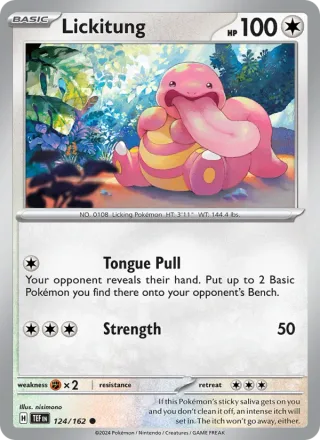 Lickitung #124 · Temporal Forces Pokémon card