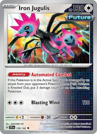 Iron Jugulis #139 · Temporal Forces Pokémon card