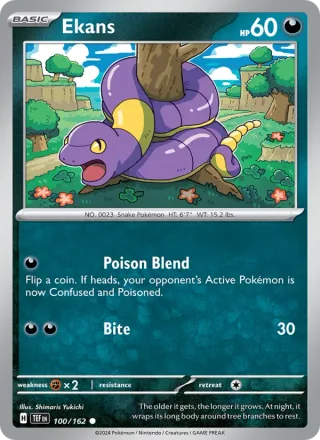 Ekans #100 · Temporal Forces Pokémon card