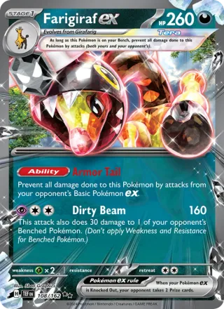 Farigiraf ex #108 · Temporal Forces Pokémon card