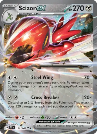 Scizor ex #111 · Temporal Forces Pokémon card
