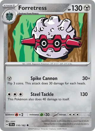 Forretress #110 · Temporal Forces Pokémon card