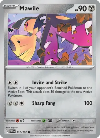 Mawile #112 · Temporal Forces Pokémon card