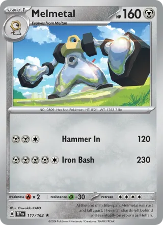 Melmetal #117 · Temporal Forces Pokémon card