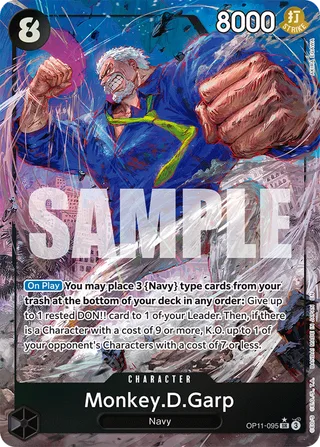 Monkey.D.Garp (Alternate Art) #OP11-095-alternate-art · A Fist of Divine Speed One Piece card
