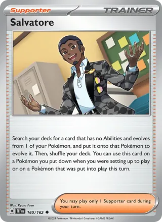 Salvatore #160 · Temporal Forces Pokémon card