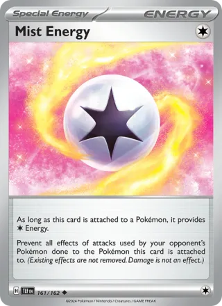 Mist Energy #161 · Temporal Forces Pokémon card