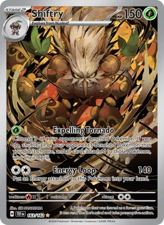 Shiftry #163 · Temporal Forces Pokémon card