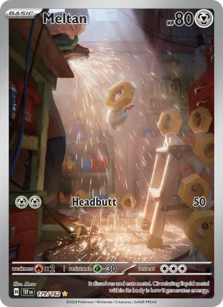 Meltan #179 · Temporal Forces Pokémon card
