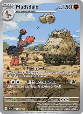 Mudsdale #175 · Temporal Forces Pokémon card