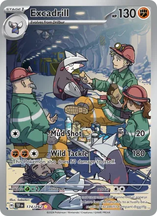 Excadrill #174 · Temporal Forces Pokémon card
