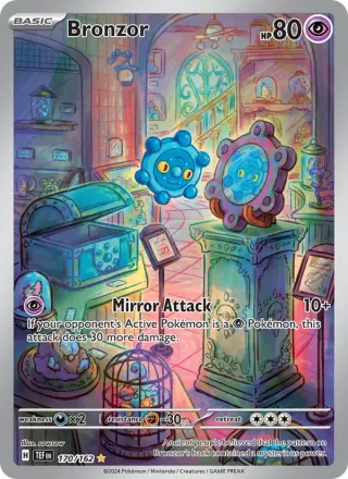 Bronzor #170 · Temporal Forces Pokémon card