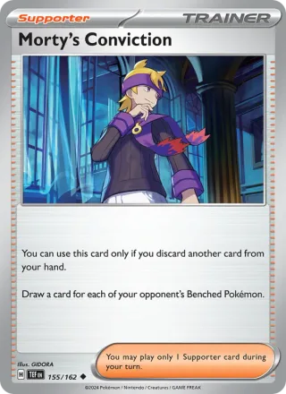 Morty's Conviction #155 · Temporal Forces Pokémon card