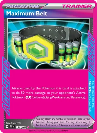Maximum Belt #154 · Temporal Forces Pokémon card