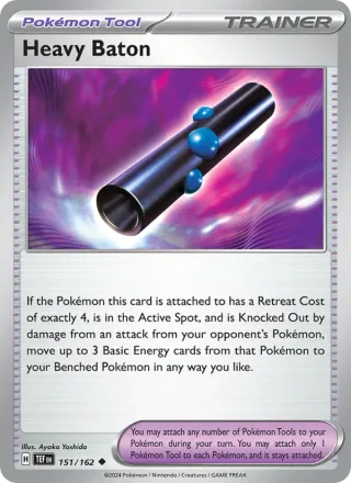 Heavy Baton #151 · Temporal Forces Pokémon card