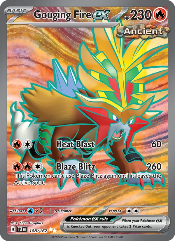 Gouging Fire ex full card art