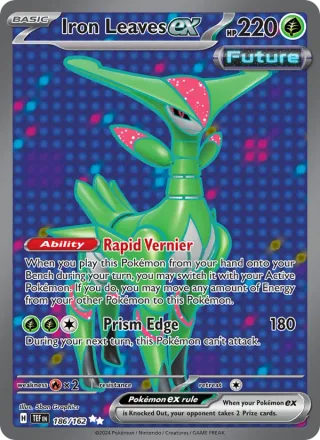 Iron Leaves ex #186 · Temporal Forces Pokémon card