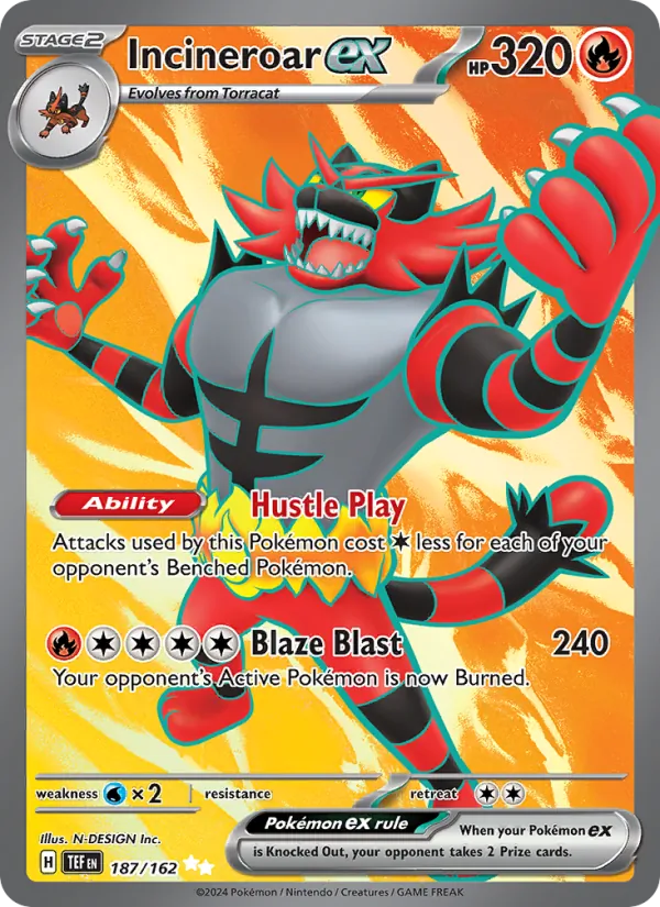 Incineroar ex full card art